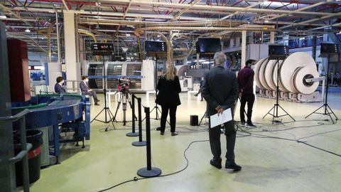 Las mesas se desarrollan en distintos espacios de La Voz, como la sala de cierre de la rotativa