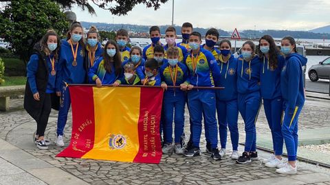 El infantil masculino de Rianxo fue primero, el juvenil femenino acabó en tercera posición y el cadete femenino logró la cuarta plaza