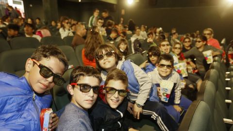 Imagen de archivo de la proyección de una película en 3D en Cines Viveiro en el año 2016