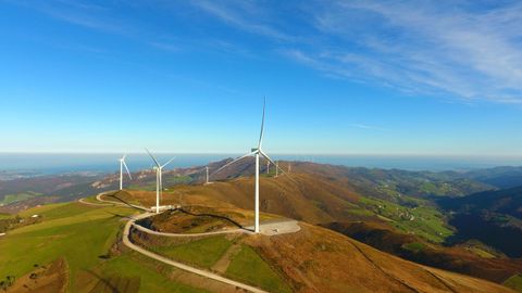 Parque eólico en Asturias