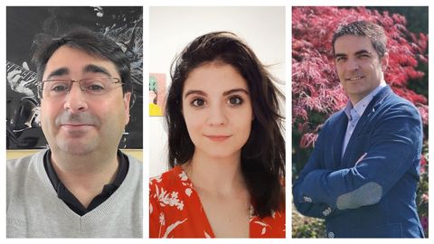 David Varela, Elisa González y Juan da Silva