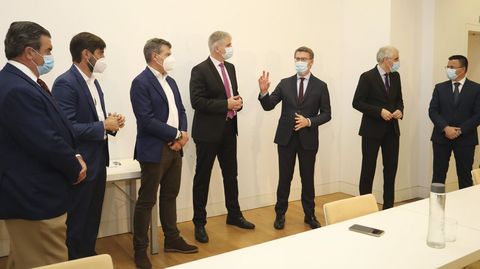 El comité de expertos de la Xunta para la recuperación, en foto de archivo