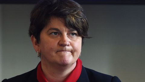 Arlene Foster, en enero del 2019