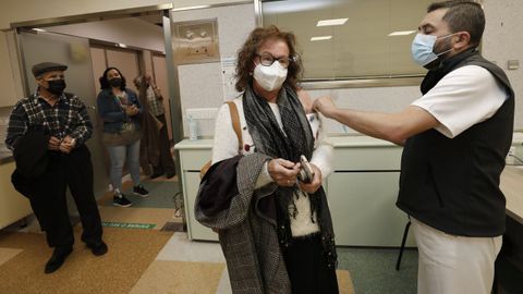 En imagen de archivo, campaña de vacunación frente al covid-19 en el Hospital Público da Mariña, en Burela