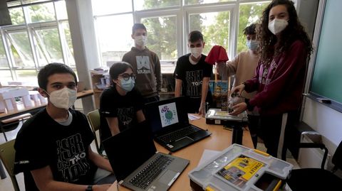 Equipo Cansat del IES Rego de Trabe, en Culleredo