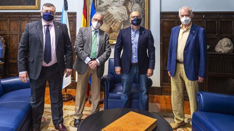 Baltar, con representantes del Banco de Alimentos