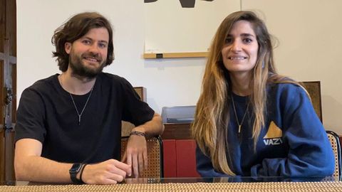Roi Sánchez Tutor y Camila Sánchez Maggiora, titulados del campus de Ferrol y socios de Borga Regueiro en la firma Reliqium