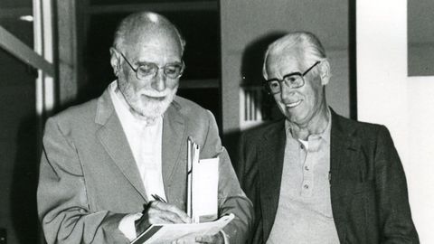 Carlos Velo xunto a Gurriarán