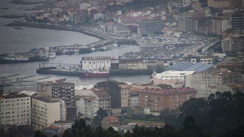 Vista de Ribeira, donde es casi imposible encontrar un piso para alquiler de larga duración