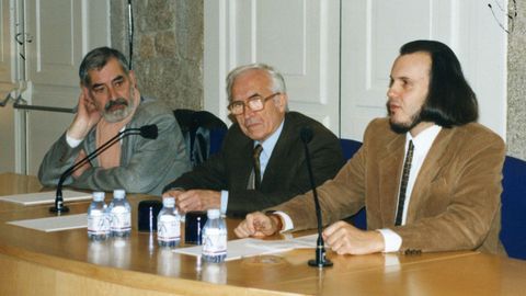 Manuel María, Xosé Neira Vilas e Miguel Anxo Fernán-Vello (de esquerda a dereita)