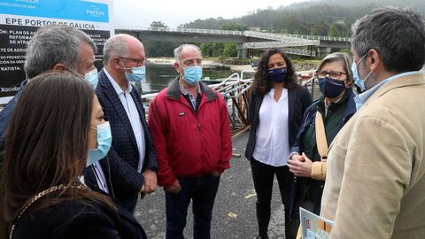 Rosa Quintana visitó las instalaciones para comprobar cómo se desarrollan las obras