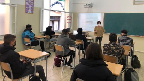 Charla en un centro educativo ourensano