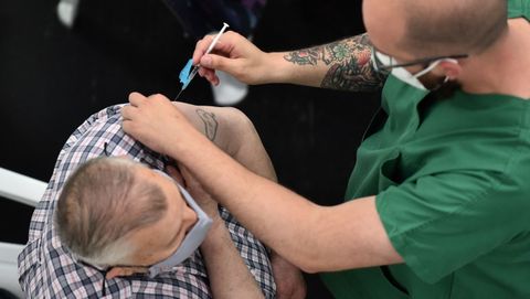 Vacunación masiva del covid-19 en Expocoruña