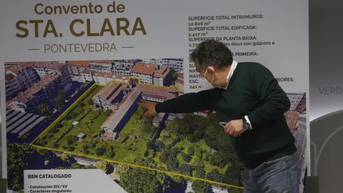 El alcalde de Pontevedra, Miguel Anxo Fernández Lores, anunció la compra del convento de Santa Clara