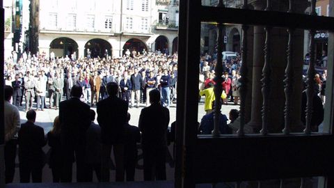 Las muestras de apoyo al fin del terrorismo se han sucedido en la ciudad a lo largo de la historia