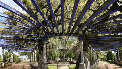 A pérgola foi deseñada polo arquitecto racionalista Eloy Maquieira