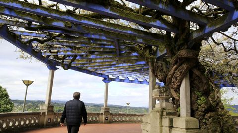 A pérgola foi deseñada polo arquitecto racionalista Eloy Maquieira