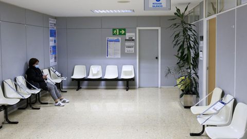 Sala de espera de un centro de salud de Ourense el pasado noviembre