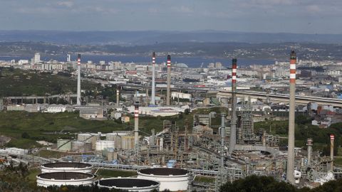 Refinería de Repsol en A Coruña.