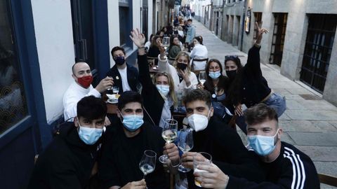 Terraza en Santiago de Compostela este sábado