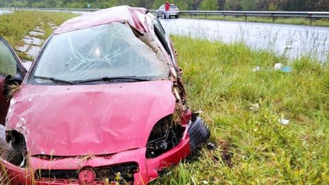 El accidente se produjo en el kilómetro 546 de la A-6, en Aranga