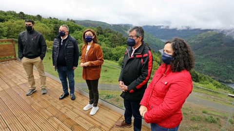 La conselleira de Medio Ambiente, Territorio e Vivenda, Ánxeles Vázquez, visitó O Saviñao este domingo