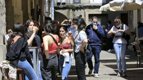 Ambiente en la zona de vinos de Lugo durante este fin de semana