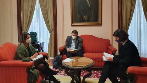 Reunión de la alcaldesa y del edil de Urbanismo con la presidenta del Colexio de Arquitectos