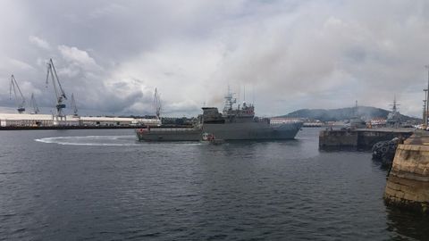 La dotación del Centinela, construido en Navantia Ferrol y entregado a la Armada en 1991, la forman 45 militares
