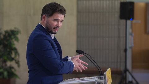 El portavoz de ERC en el Congreso, Gabriel Rufián