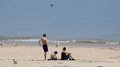 La playa de Coroso es la única de Barbanza que lucirá la bandera azul el próximo verano