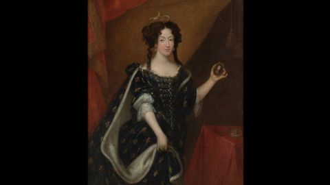 Retrato de Mara Luisa de Orleans, Reina consorte de Espaa (1679), de Pierre Mignard. Coleccin Villagonzalo