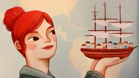 ILUSTRACIÓN SOBRE LA GALLEGA ISABEL ZENDAL INCLUÍDA EN EL LIBRO ENFERMERAS INVISIBLES