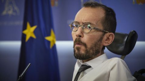 El portavoz de Unidas Podemos en el Congreso, Pablo Echenique