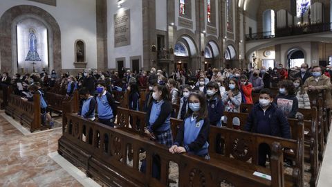 La misa preparada por los niños de catequesis de este martes