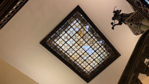 Claraboya del vestíbulo del pazo