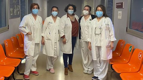 Un equipo de enfermeras del Área Sanitaria II