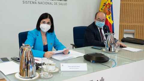 Darias e Iceta en la reunin del Consejo Interterritorial del Sistema Nacional de Salud