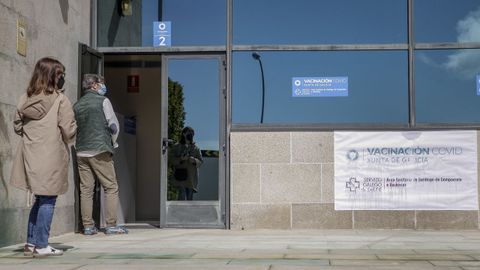 Imagen de archivo de la campaña de vacunación en el hospital de Barbanza