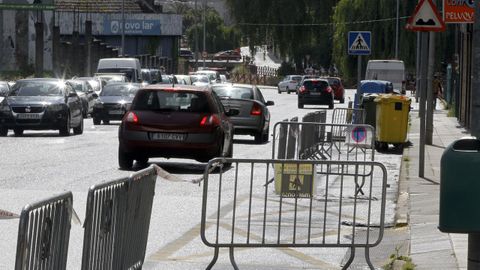 La primera de las ciclovías se construye en la avenida Rodrigo de Mendoza