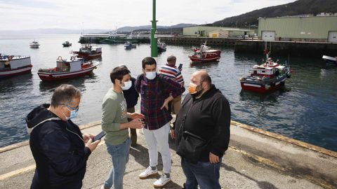 Pesqueros de Burela y de Foz protestan en el puerto burelense
