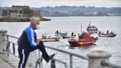 La protesta en A Coruña