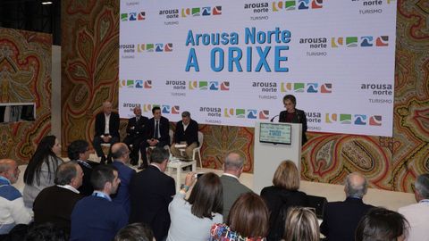 Imagen de archivo de la presentación del Camino A Orixe en la pasada edición de Fitur