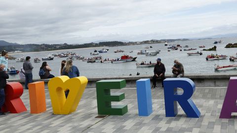 La protesta en Ribeira también fue secundada desde el muelle