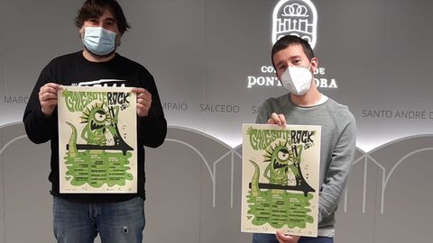 Presentación do Galegote Rock, a cargo de Marcos Rivas e Alberto Oubiña