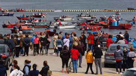 Así de concurrida estuvo la protesta en A Illa de Arousa