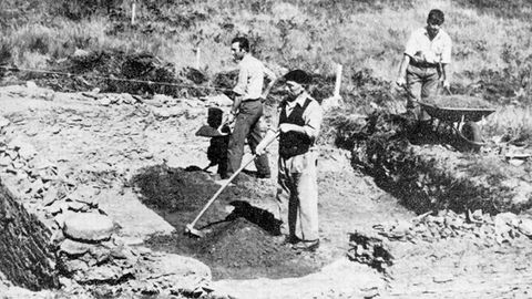 Primeras excavaciones en el castro de Viladonga, realizadas en 1971