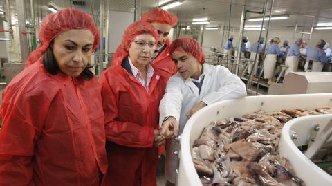 Foto de archivo, con motivo de una visita institucional, a las instalaciones de Cabomar, en Marín