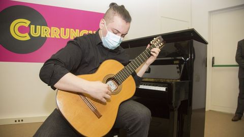 Samuel Quiroga, alumno do Conservatorio