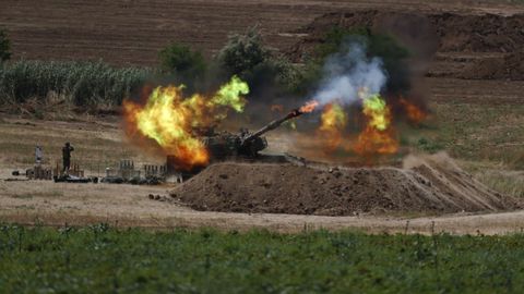 La artillera israel dispara sobre Gaza